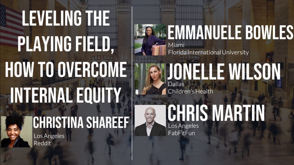 Diversity Series, Leveling The Playing Field - How to Overcome Internal Equity